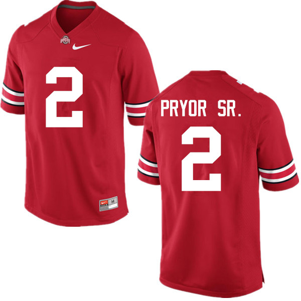 Men Ohio State Buckeyes #2 Terrelle Pryor Sr. College Football Jerseys Game-Red